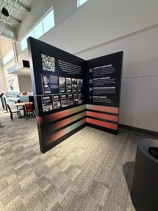 MORE campaign T display installed, the mission side
